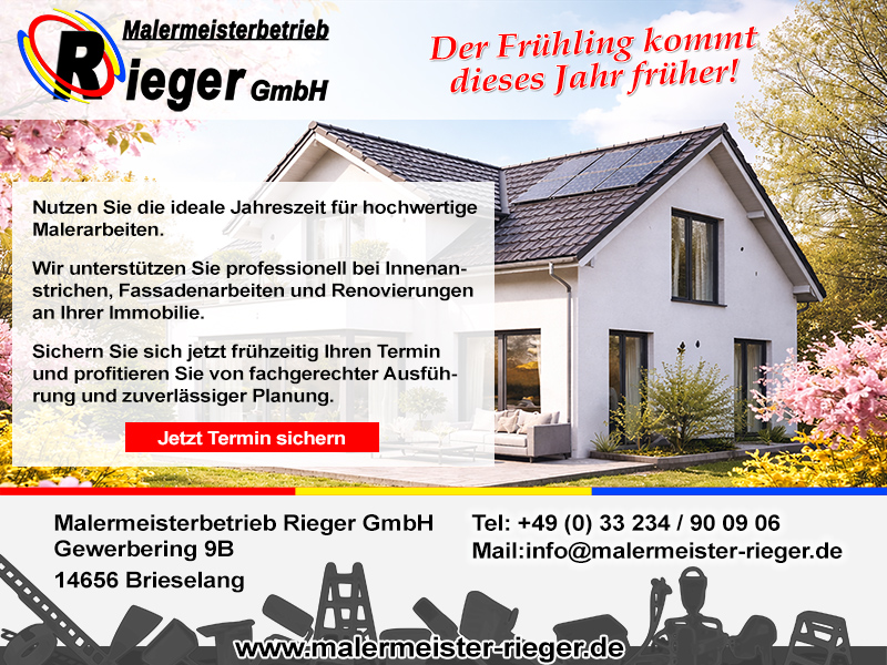 Malerarbeiten im Frühling